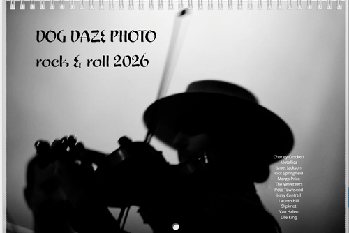 2026 full sized Rock & Roll Calendar
