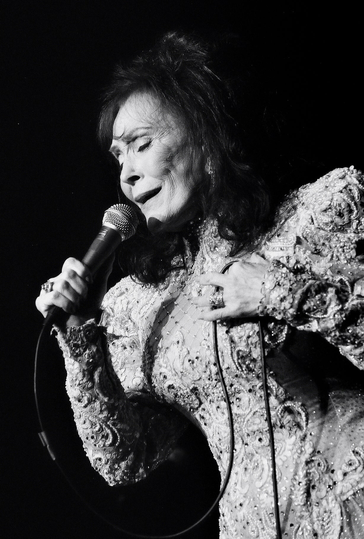 Loretta Lynn Framed Rock Art 16x20 – Dog Daze Photo